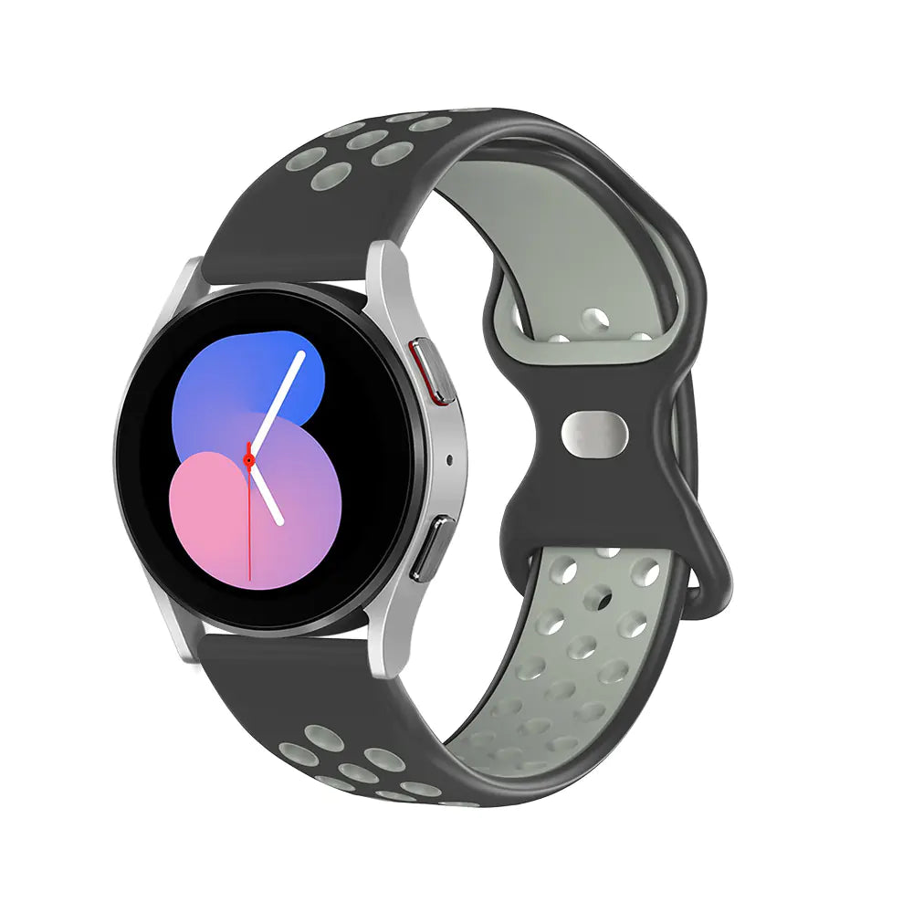 Silicone Watch Strap with Butterfly Clasp for Samsung & Huawei