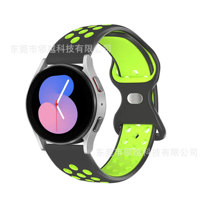 Silicone Watch Strap with Butterfly Clasp for Samsung & Huawei