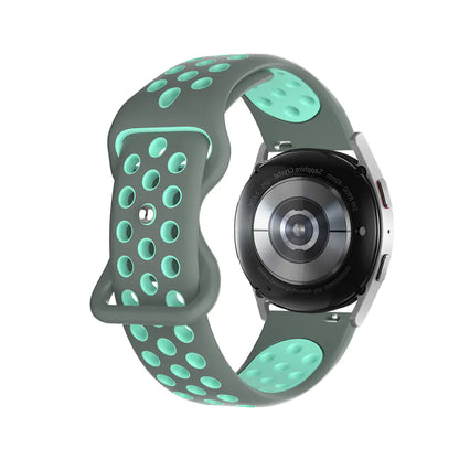 Silicone Watch Strap with Butterfly Clasp for Samsung & Huawei